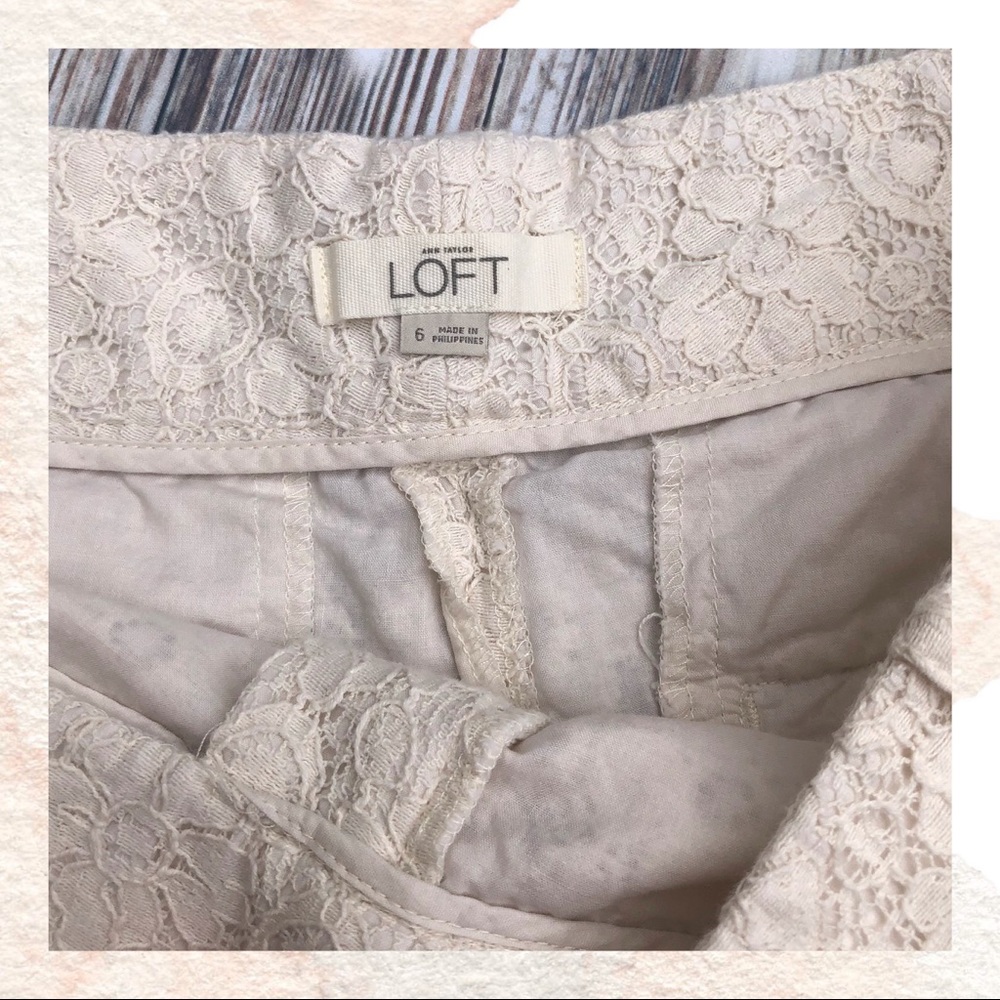 [ann taylor LOFT] lace shorts - Picture 3 of 3